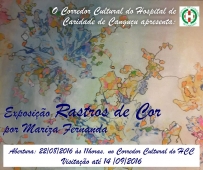 Convite para Exposição Rastos de Cor Convite para Exposição Rastos de Cor - Hospital de Caridade Canguçu