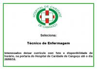 Hospital Seleciona Técnico de Enfermagem Hospital Seleciona Técnico de Enfermagem - Hospital de Caridade Canguçu