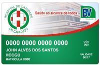 Modelo do cartão do Hospital de Caridade de Canguçu - Hospital de Caridade Canguçu
