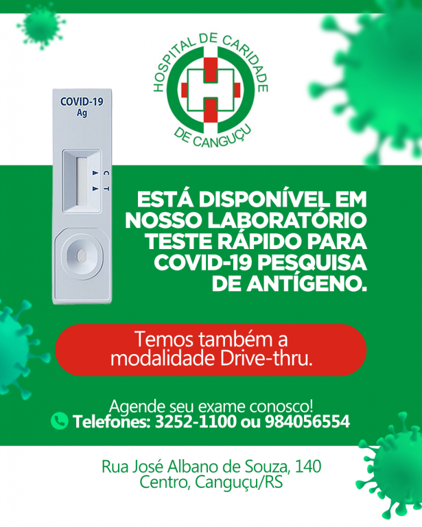 TESTE COVID-19 TESTE COVID-19 - Hospital de Caridade Canguçu